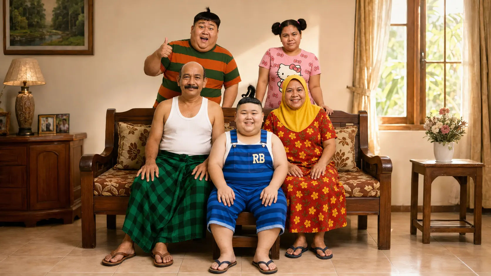 Keluarga Pak Asep pada Rbrain Seri 1